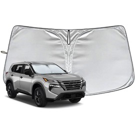 Fit for Nissan Rogue 2021-2025 Windshield Sunshade, Customized for Rogue Car Front Window Sun Shades, Automatic Car Sun Shield Accessories, Blocks UV Rays, Keeps Vehicle Cool