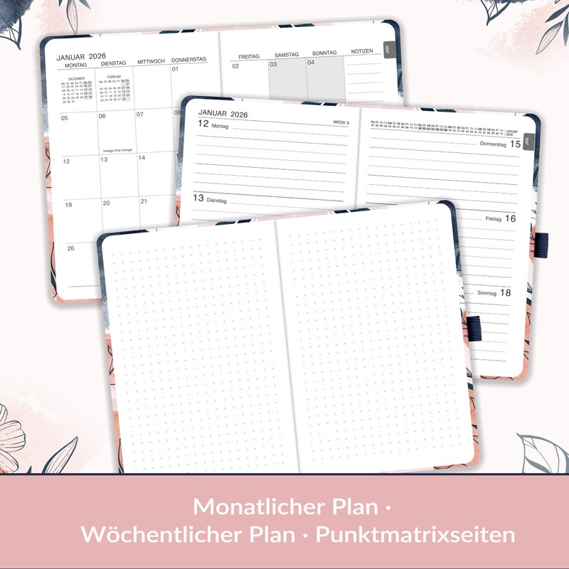Calendar 2026 - Weekly Planner 2026 A6 from Jan -