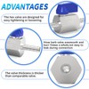 ChillWaves 304 Stainless Steel Mini Ball Valve, Shut Off Switch