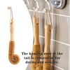 2 PCS Bottle Brush Cleaner Sturdy Narrow Bottle Brush Wooden