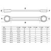 BGS 30300 | Double Ring Spanner Set | extra flat