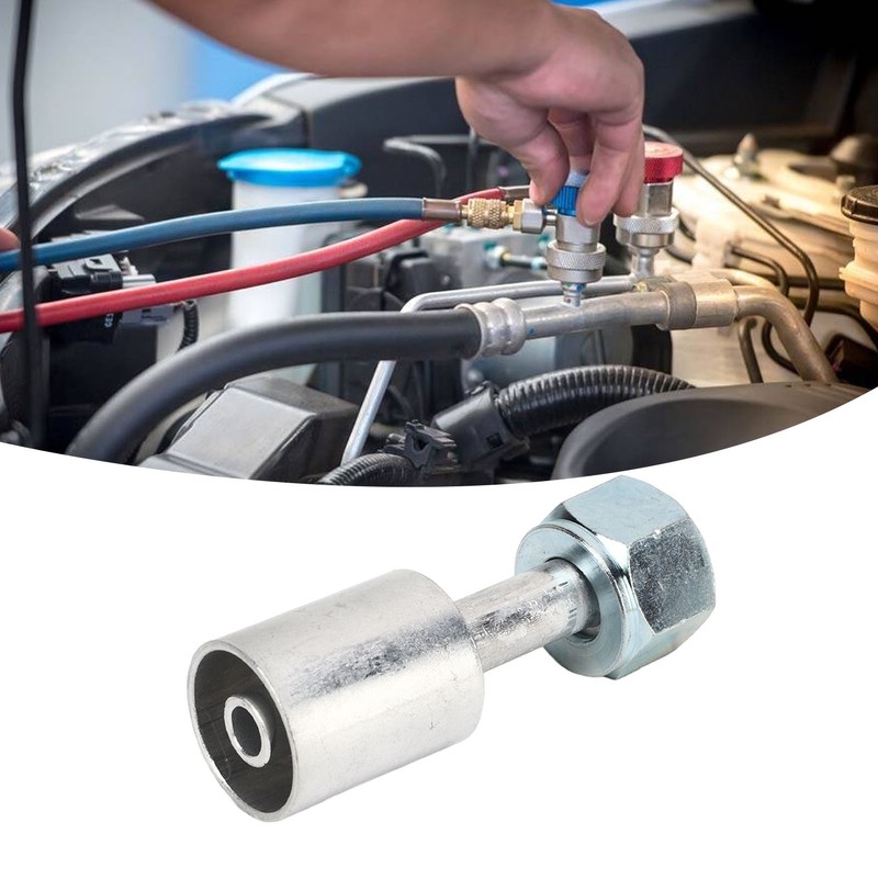 10PCs Car Air Conditioner 180° Connector Aluminum Joint Universal Fit