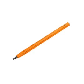 TROIKA Construction Endless - PEN20/NO - Multitasking Pencil with Endless Tip (Interchangeable) - No Sharpening - Aluminium, Metal - Neon Orange