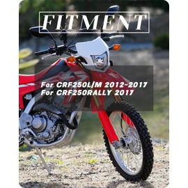 NACORE Motorcycle Real Carbon Fiber Frame Guards Protection For CRF250L/M 2012-2017, CRF250RALLY 2017 Dirt Bike, BLACK