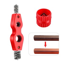 1 Piece Pipe Deburring Tool, 1 Piece Edge Cutter, Copper Pipe Cleaning Drill Attachment, Drill Pipe Cleaning Tool, Deburring Tool, Drill Pipe Cleaning Brush