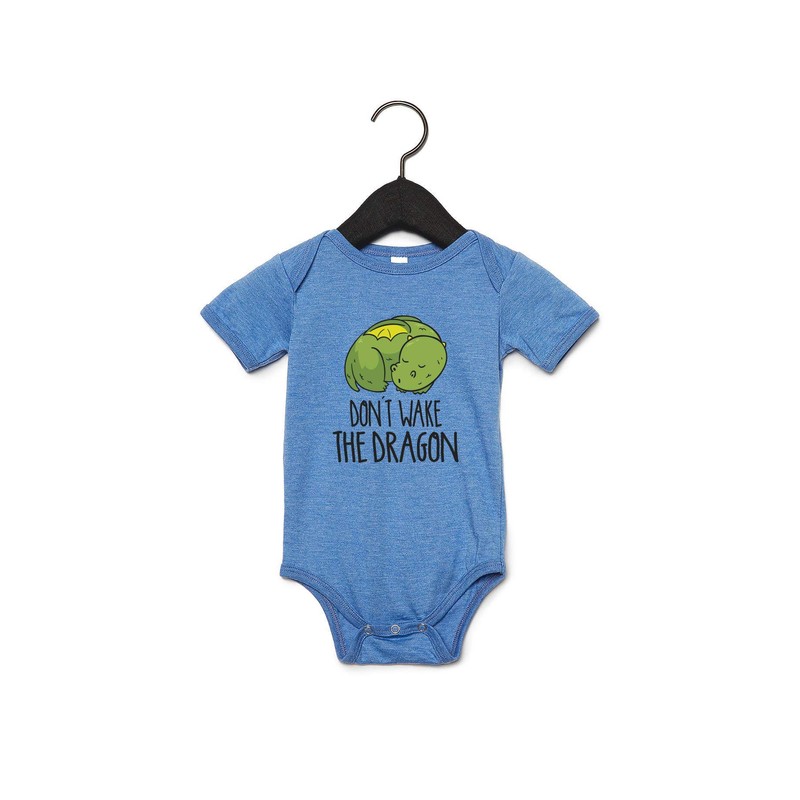 Don't Wake The Dragon Baby Boy Girl Onesie Newborn Organic
