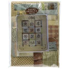 AKEMI SHIBATA T-023 [Patchwork Kit of Akemi Shibata] Natural House Tapestry Finished Artwork Size (H x W x W): 24.0 x 19.7 inches (61 x 50 cm)
