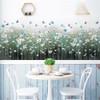 WOHAHA Wall Sticker, Plant, Stylish, Small, Daisy, Blue, White, Dancing