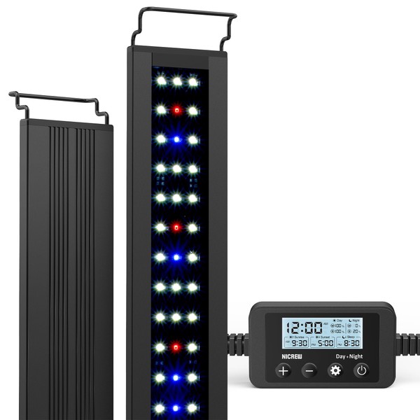 NICREW C10 Plants LED Aquarium Light, 30-36 in, 20Watts, Full