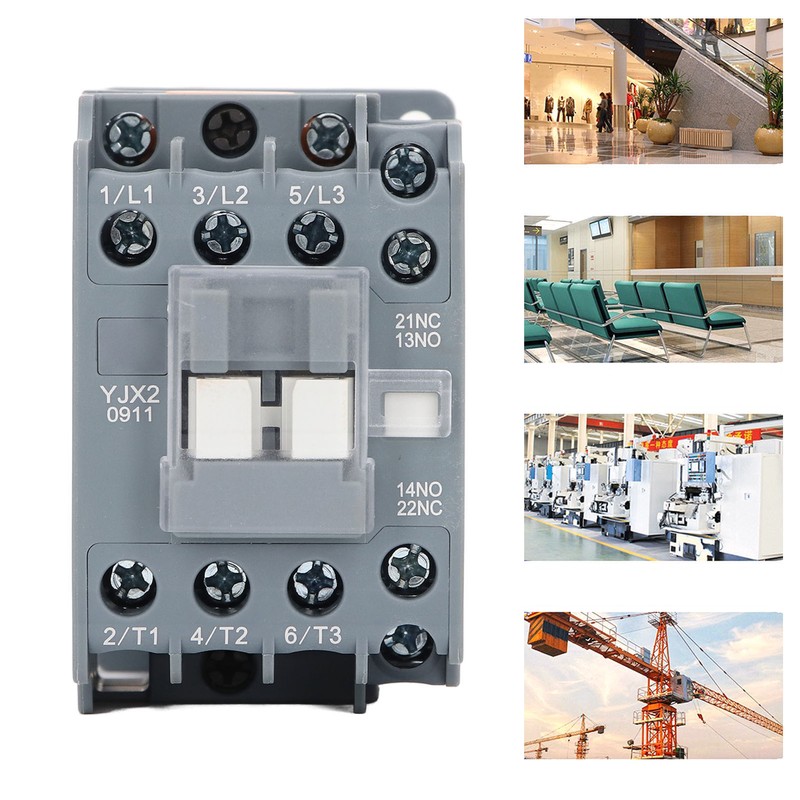 9A Universal AC Contactor 1NO 1NC Auxiliary Contact Electrical Contactor