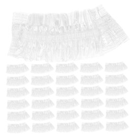 DECHOUS 100pcs Waterproof Ear Hair Dye Water Proof Ear Covers Ear Caps for Shower Waterproof Ear Muffs Ear Covers for Shower Bath Ear Protectors Pe Transparent