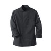 Chef Designs mens Black Coat Ten Pearl Buttons chefs jackets,