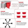 Red Cupcake Liners Muffin Tins 50 Pack,Free-Air 5oz Aluminum Foil