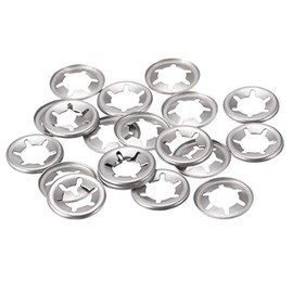 sourcing map Pack of 20 M8 Star Lock Washers 7.4 mm Inner Diameter 15 mm Outer Diameter Internal Tooth Lock Washers Press Locking Clip 304 Stainless Steel
