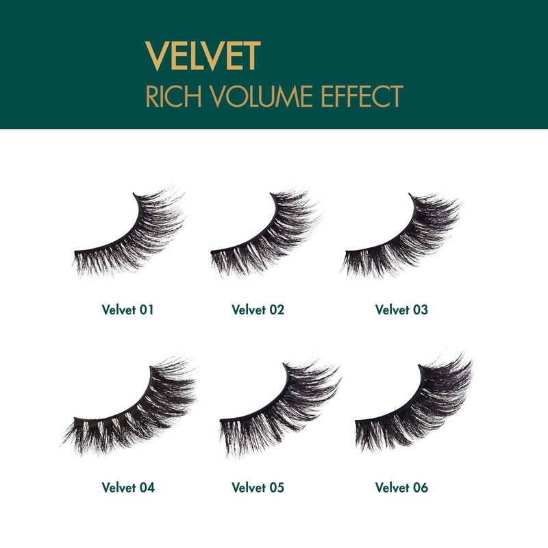 i-ENVY False Lashes, Velvet Soft Dramatic Fluffy Wispy Volume Eyelashes,