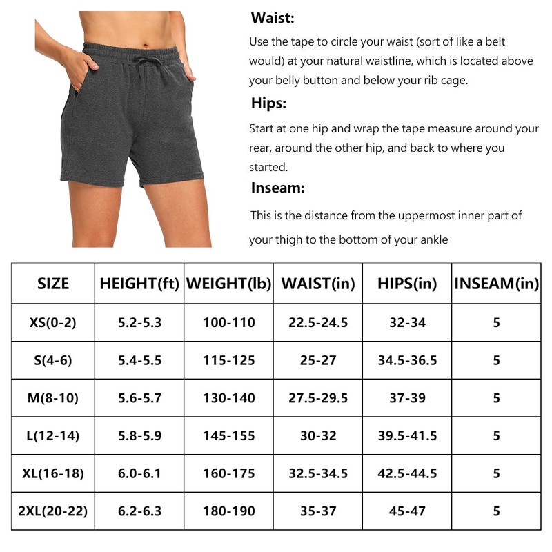 EZRUN Bermudas para Mujer, Pantalones Cortos de Verano con Bolsillos