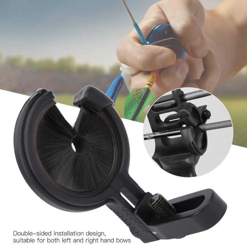 Keenso Arrow Rest Brush, Double-Sided Brush Arrow Rest Effective Professional