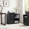 Yaheetech 3-Drawer File Cabinet, Mobile Lateral Filing Cabinet Printer Stand