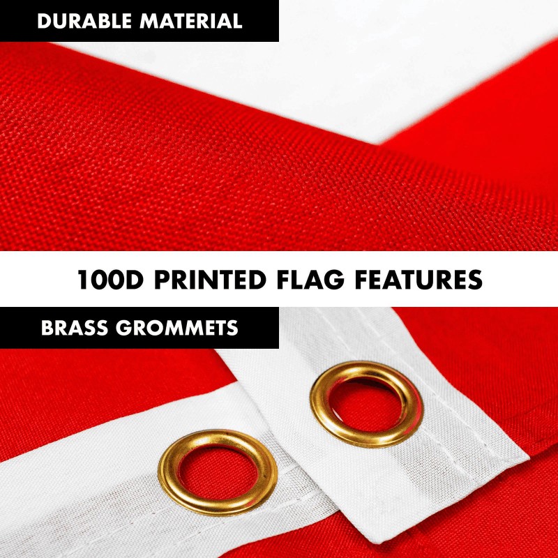 G128 6 Feet Tangle Free Spinning Flagpole (Silver) Canada Brass