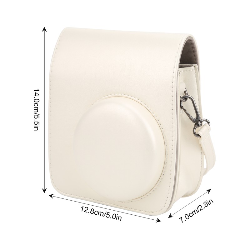 PU Leather Case Bag with Adjustable Shoulder Strap for Instax