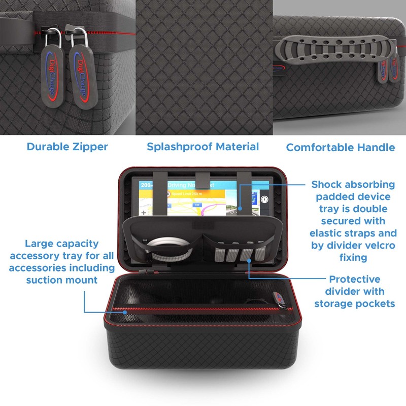 Digicharge Carry Case For 8'' Sat Nav Garmin Drivesmart 86,
