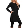 Narrame Winter Sweater Dress for Women, Long Sleeve, Casual, Side