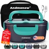 Andmenow Electric Lunch Box, Electric Lunch Box Food Heater, Portable