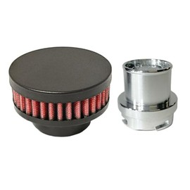 CFM Performance 1-0913-3 Baffled Billet Valve Cover Breather Filter Oil Cap compatible with 2015-21 VW Golf GTI Mk7 / Mk7.5 (Textured Black)