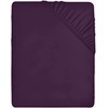 Utopia Bedding Fitted Sheet King, Purple - Deep Pocket 14