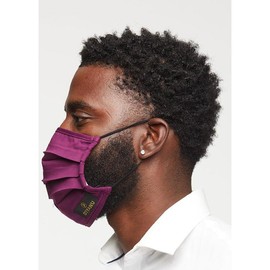 Uzo 2 Layer Reusable Face Mask (Plum)-Clearance - Color: Purple, Size: XL