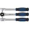 BGS 105 Reversible Ratchet with Spinner Handle, Silver/Black/Blue, 1/4-Inch