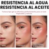 Rubor en crema ultrasuave de 3 colores para mejillas, Pincel