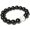 Blessing M'style Men's Natural Stone Bracelet, Matte Onyx 0.5 inch