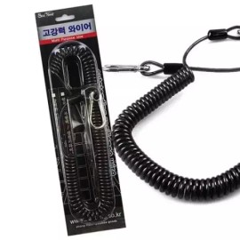 Wire Rope 와이어로프 씨타임 고강력 와이어 로프 스프링줄 캐리어 분실방지 Wire Rope SeaTime High-Strength Wire Rope Spring Cord Anti-Loss Carrier [Sea Time Go Strong Wire S]