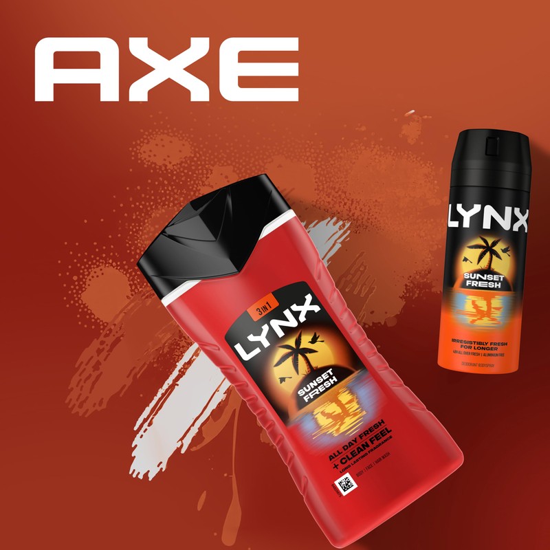 Lynx Sunset Fresh Body Wash for men 225 ml