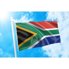 DMSE New NationalRepublic of South Africa African Flag 2X3 Ft Foot 100% Polyester 100D Flag UV Resistant (2' X 3' Ft Foot)