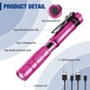 WORKPRO Rechargeable Pen Light, Mini Flashlight, 2 Pack Ultra-Compact EDC