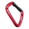 D shape Carabiner Climbing Buckle 25KN Lateral Tension Straight Opening
