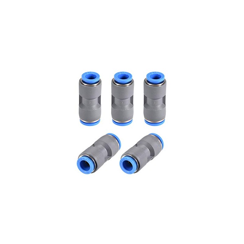 sourcing map Straight Push to Connector Reducer Fitting 12mm to
