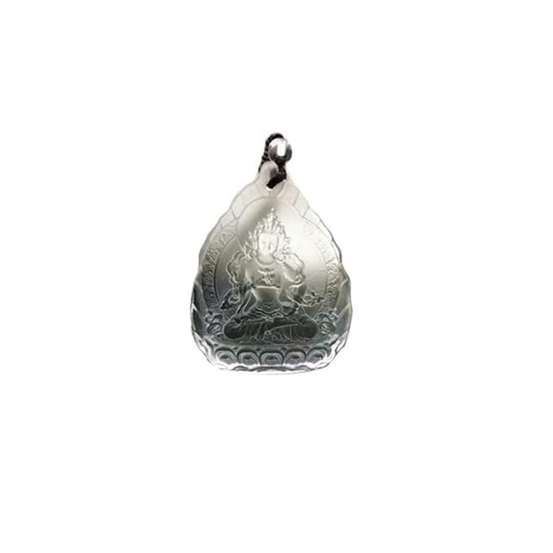 Crystal Orgone Godness Glazed Amulet, White Tara Manjushri Buddha Guanyin