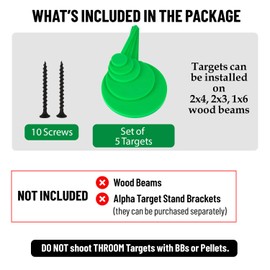 THROOM HangTuff Self-Healing, Reactive, Ricochet-Free Shooting Targets (Set of 5)