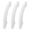 ORFOFE 3pcs Freezer Door Handle Replacement Plastic Refrigerator Handle Easy