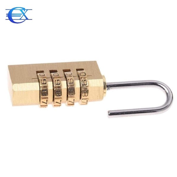 Small Format Combination Lock, 4-Digit Locker Lock with Zinc Alloy