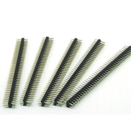 POPESQ® #A6066 Pin Header 2 mm 2 x 40 Pin Cut Out Straight Pack of 5