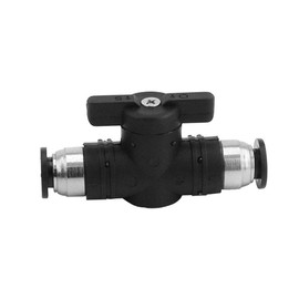 Beduan Pneumatic Ball Valve, 3/8" x 3/8" OD Push to Connect Fitting Air Flow Control Valve Straight Quick Connect Union
