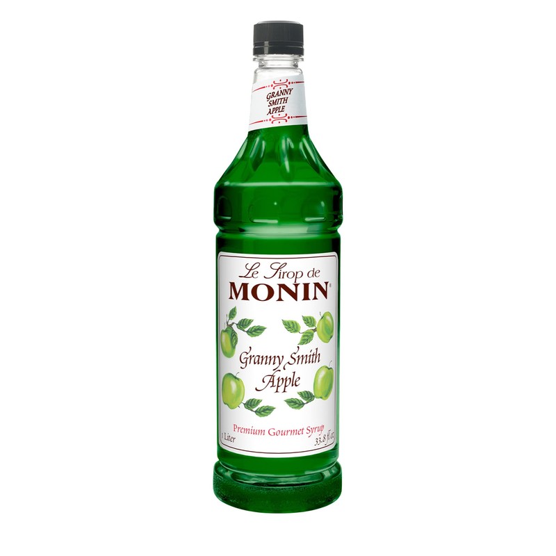 Monin - Granny Smith Apple Syrup, Great for Cocktails and