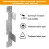 CNQLIS 8 PCS Adjustable Stair-Stringer Connector, 18 Gauge Heavy Duty