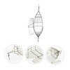 KOMBIUDA 1pcs Stainless Steel Olive Shape Fishing Bait Cage for