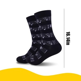 Music Gifts for Music Lovers Gifts for Women Men Musical Socks for Son Daughter Birthday Gift for Music Teacher Appreciation Thank You Gift for Women Men Music Note Socks for Musicians