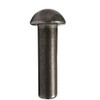 3/8" Dia X 1-1/4" Length Round Head Solid Steel Rivet,